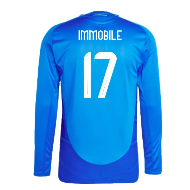2024-2025 Italy Player Version Long Sleeve Home Shirt (IMMOBILE 17) — Shop Now