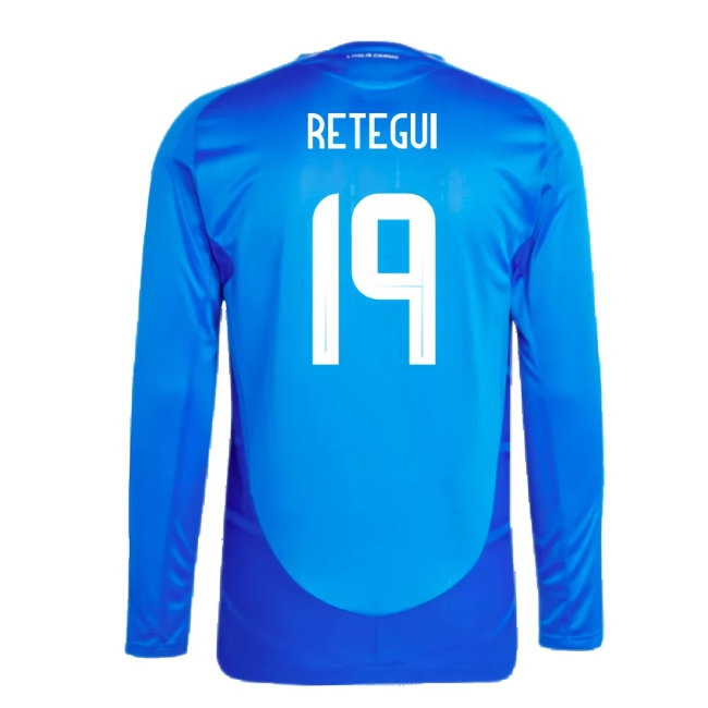 2024-2025 Italy Player Version Long Sleeve Home Shirt (RETEGUI 19) — Buy Online