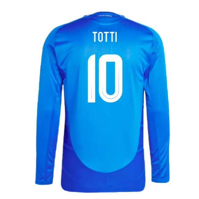2024-2025 Italy Player Version Long Sleeve Home Shirt (TOTTI 10) — Buy Online