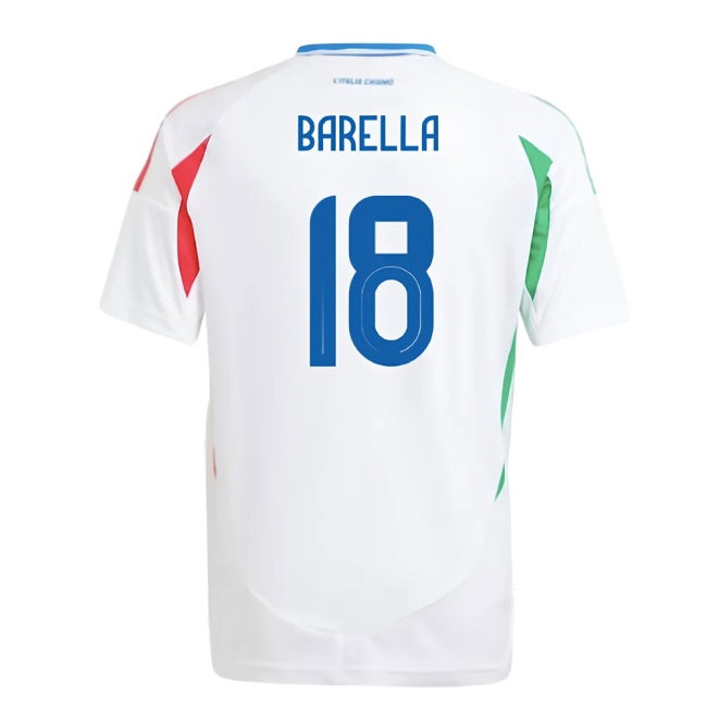 2024-2025 Italy Away Shirt (Kids) (BARELLA 18) — Shop Online