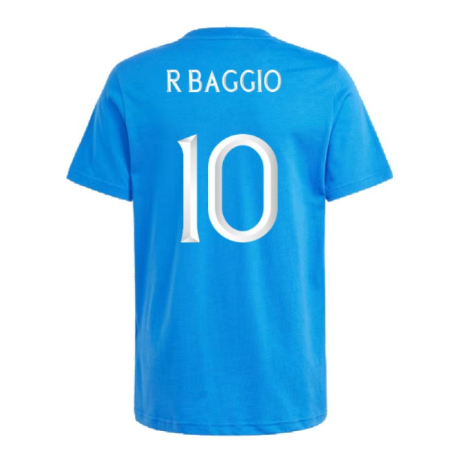 2024-2025 Italy DNA Tee (Blue) - Kids (R BAGGIO 10) — Buy Online