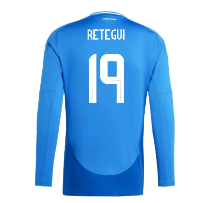 2024-2025 Italy Long Sleeve Home Shirt (RETEGUI 19) — Buy Online