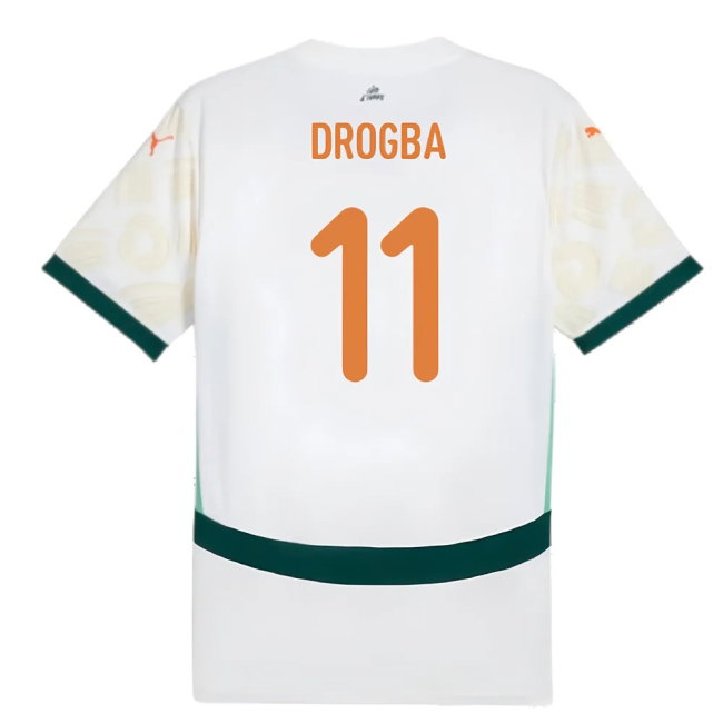 2024-2025 Ivory Coast Away Shirt (Drogba 11) — Buy Now