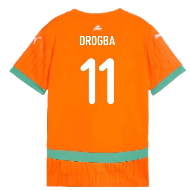 2024-2025 Ivory Coast Home Shirt (Kids) (Drogba 11) — Shop Now