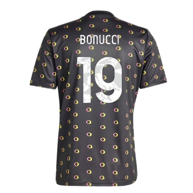 2024-2025 Juventus Pre-Match Shirt (Black) (Bonucci 19) — Buy Online