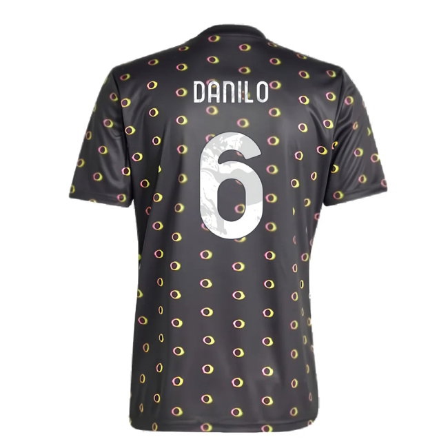 2024-2025 Juventus Pre-Match Shirt (Black) (Danilo 6) — Buy Online