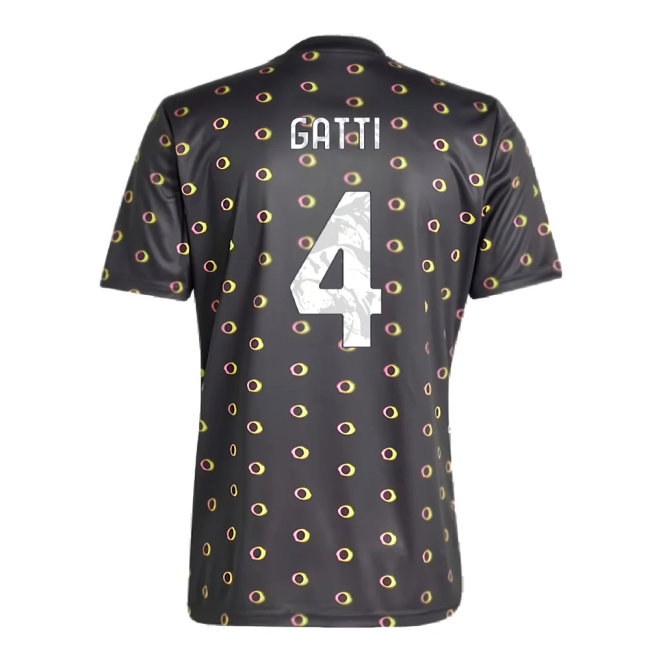 2024-2025 Juventus Pre-Match Shirt (Black) (Gatti 4) — Shop Now