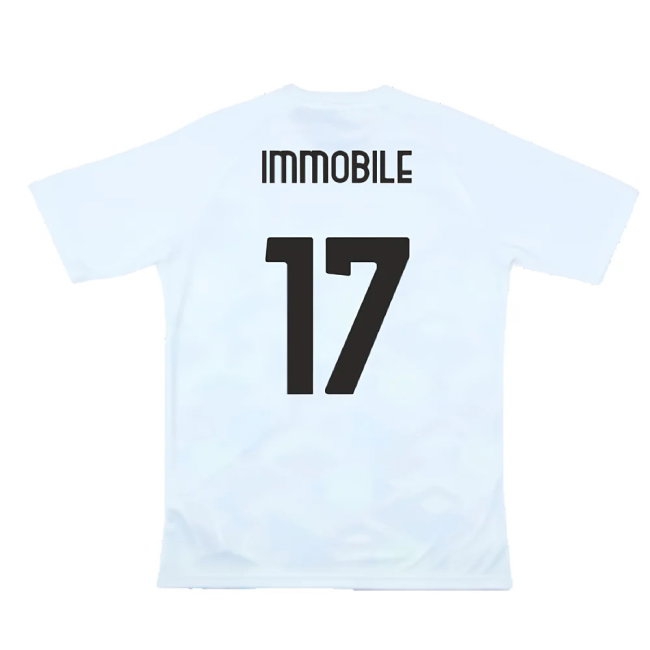 2024-2025 Lazio Pre-Match Jersey (White) (Immobile 17) — Buy Online