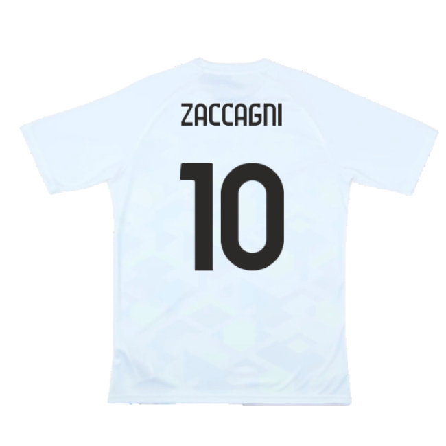2024-2025 Lazio Pre-Match Jersey (White) (Zaccagni 10) — Shop Online