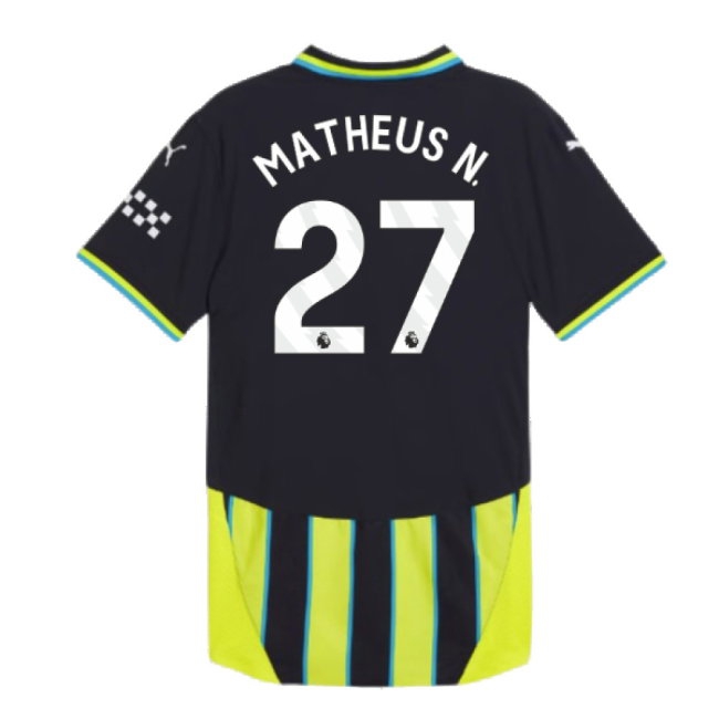 2024-2025 Man City Away Player Version Shirt (Matheus N. 27) — Buy Online