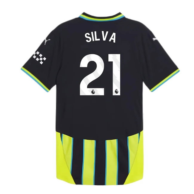 2024-2025 Man City Away Player Version Shirt (Silva 21) — Shop Online