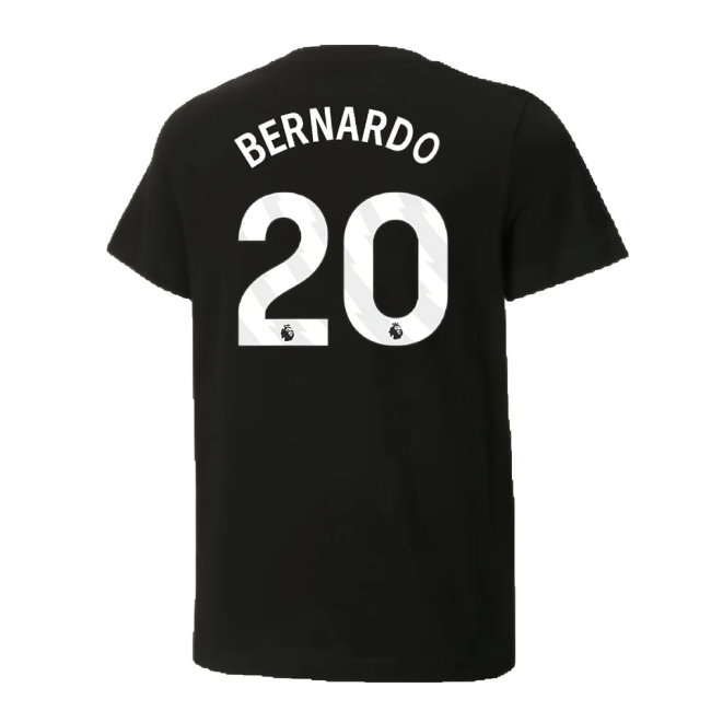 2024-2025 Man City ftblCulture Tee (Black) (Bernardo 20) — Shop Now