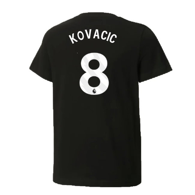 2024-2025 Man City ftblCulture Tee (Black) (Kovacic 8) — Shop Online