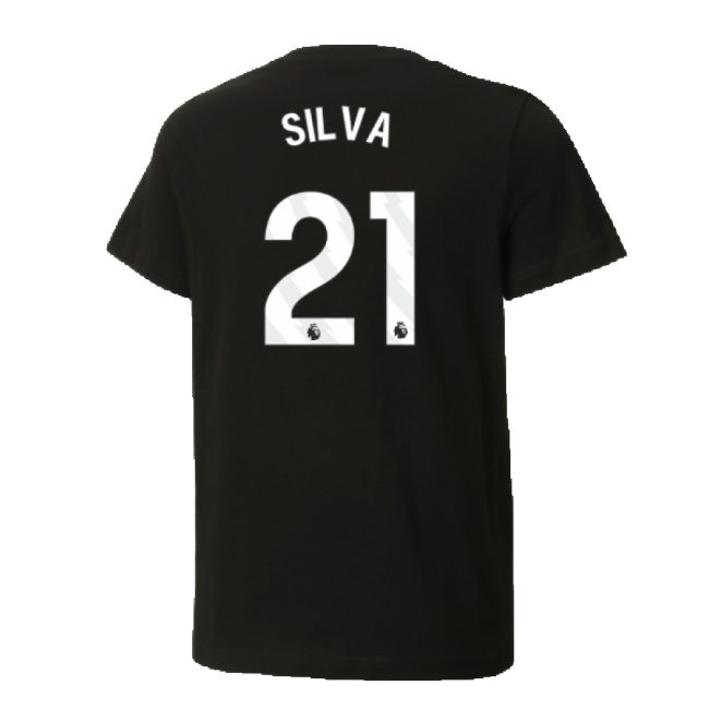 2024-2025 Man City ftblCulture Tee (Black) (Silva 21) — Buy Online