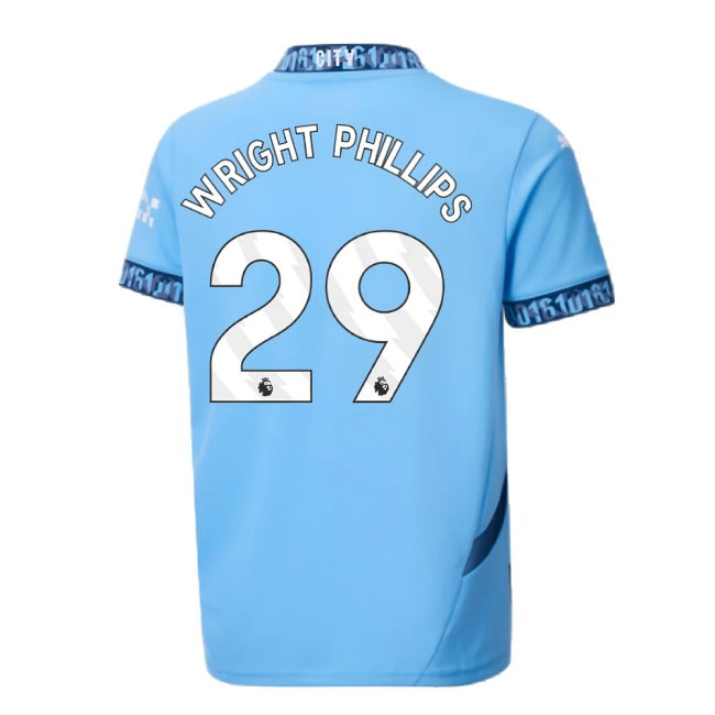2024-2025 Man City Home Shirt (Kids) (Wright Phillips 29) — Buy Online