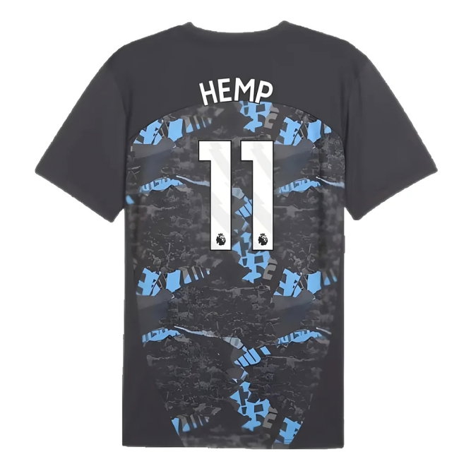 2024-2025 Man City Prematch SS Jersey (Strong Gray) (Hemp 11) — Shop Online