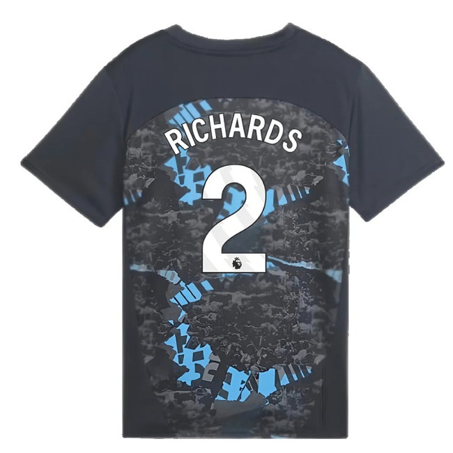2024-2025 Man City Prematch SS Jersey (Strong Gray) - Kids (Richards 2) — Buy Now