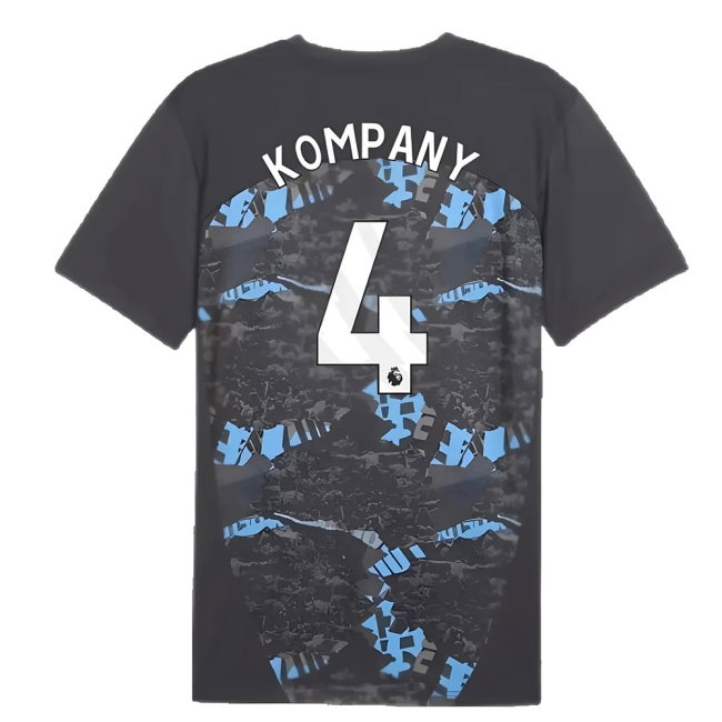 2024-2025 Man City Prematch SS Jersey (Strong Gray) (Kompany 4) — Shop Online