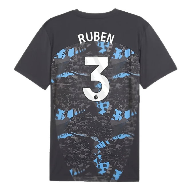 2024-2025 Man City Prematch SS Jersey (Strong Gray) (Ruben 3) — Shop Online
