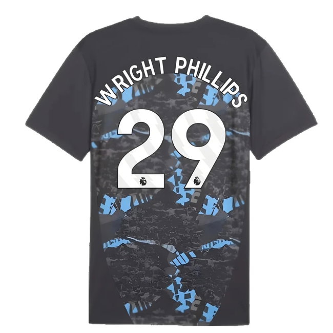 2024-2025 Man City Prematch SS Jersey (Strong Gray) (Wright Phillips 29) — Buy Online