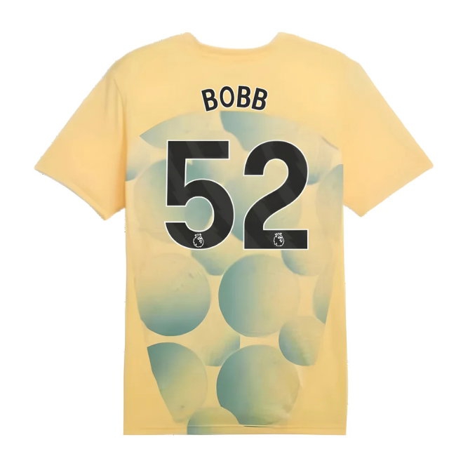 2024-2025 Man City Prematch SS Shirt (Flaxen) (Bobb 52) — Buy Online