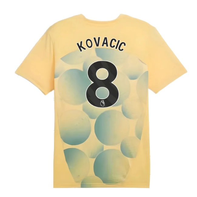 2024-2025 Man City Prematch SS Shirt (Flaxen) (Kovacic 8) — Shop Online