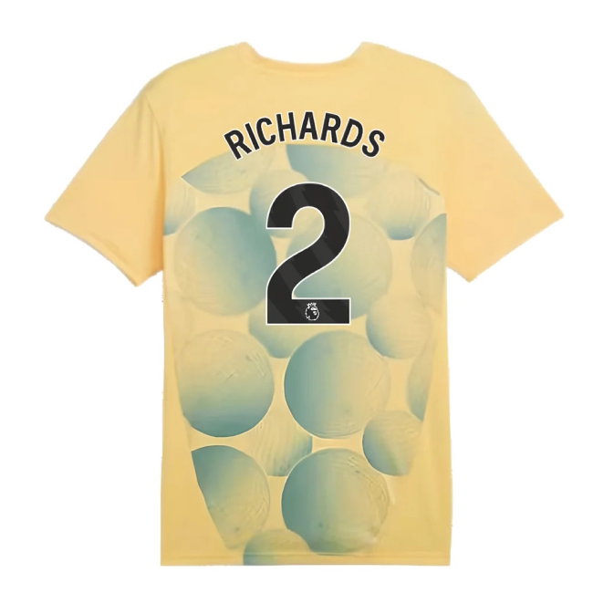 2024-2025 Man City Prematch SS Shirt (Flaxen) (Richards 2) — Buy Online