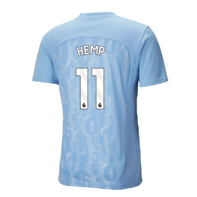 2024-2025 Man City Prematch SS Shirt (Light Blue) (Hemp 11) — Shop Online