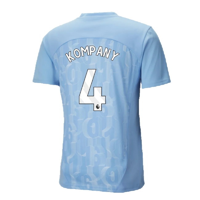 2024-2025 Man City Prematch SS Shirt (Light Blue) (Kompany 4) — Buy Online