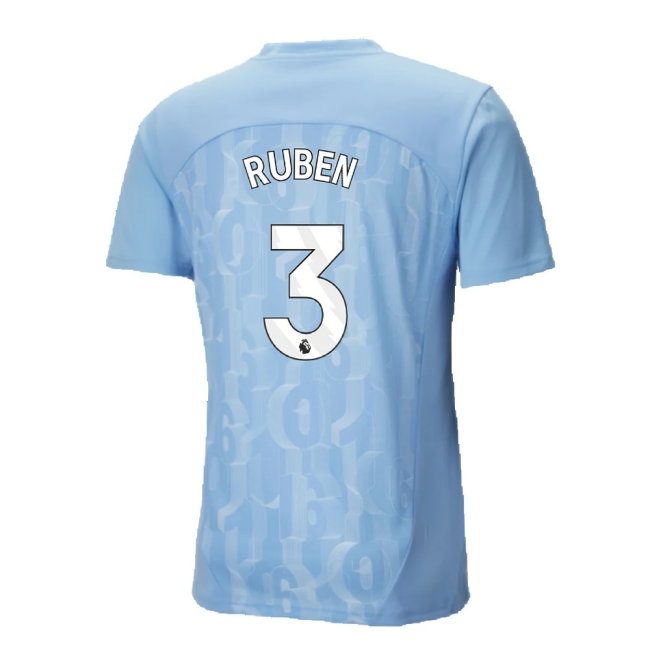 2024-2025 Man City Prematch SS Shirt (Light Blue) (Ruben 3) — Shop Now