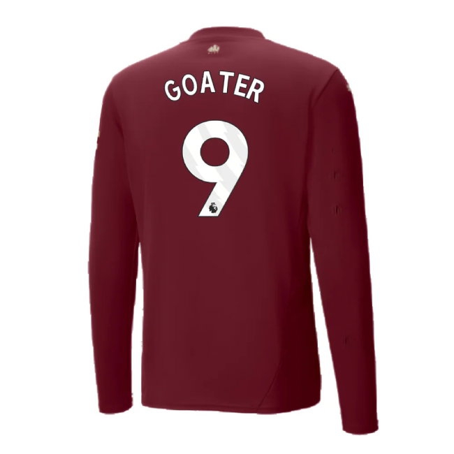 2024-2025 Man City Third Long Sleeve Shirt (Goater 9) — Shop Now