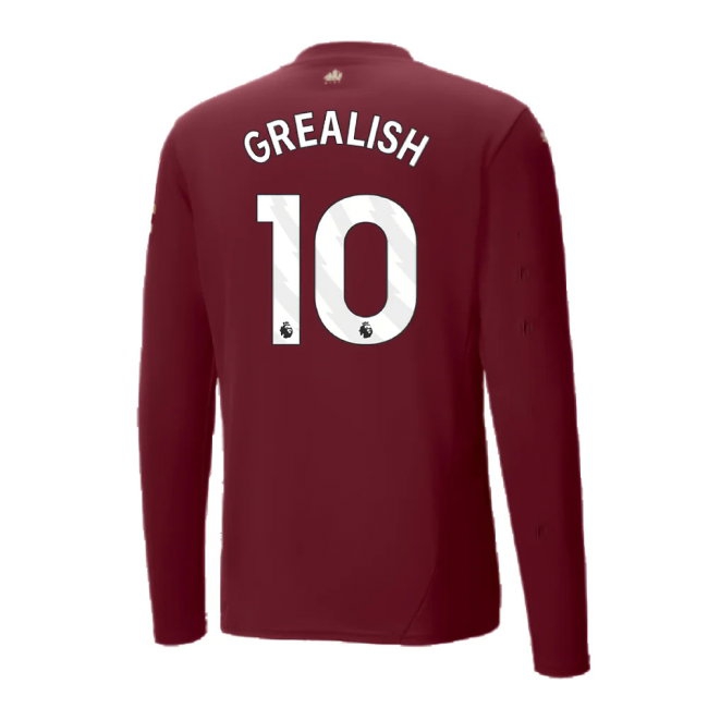 2024-2025 Man City Third Long Sleeve Shirt (Grealish 10) — Shop Now
