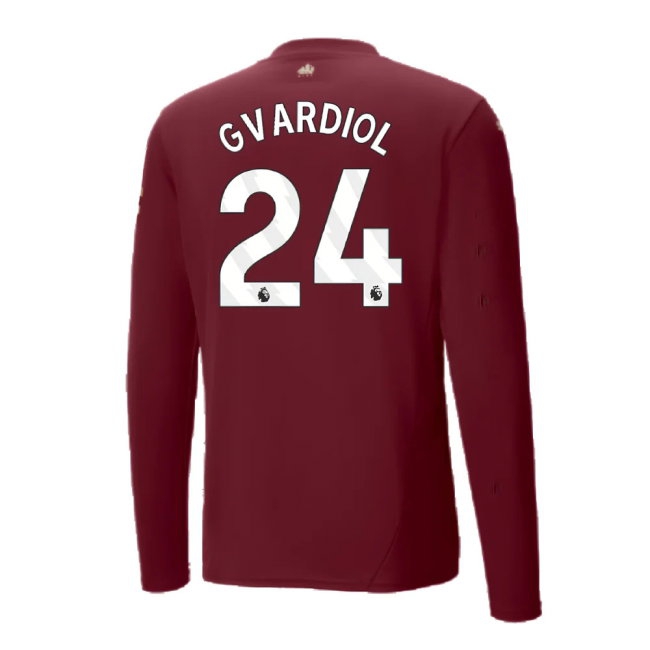 2024-2025 Man City Third Long Sleeve Shirt (Gvardiol 24) — Buy Now