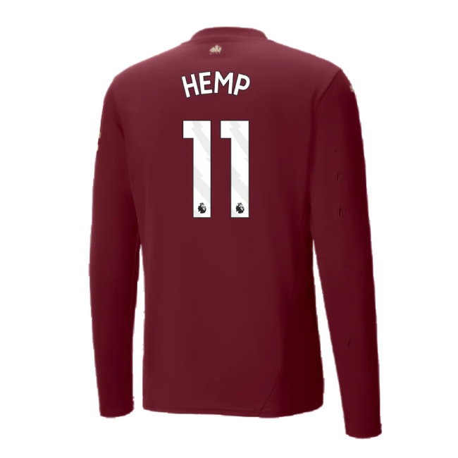 2024-2025 Man City Third Long Sleeve Shirt (Hemp 11) — Buy Online