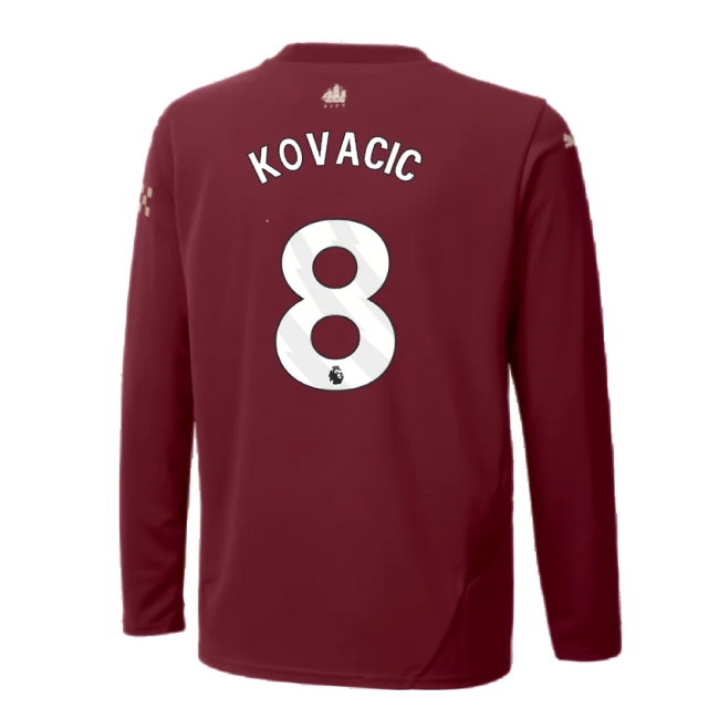 2024-2025 Man City Third Long Sleeve Shirt (Kids) (Kovacic 8) — Shop Now