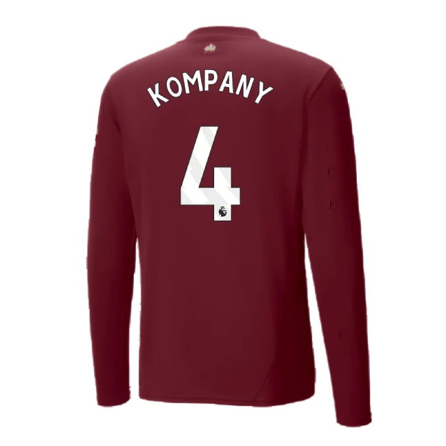 2024-2025 Man City Third Long Sleeve Shirt (Kompany 4) — Shop Now