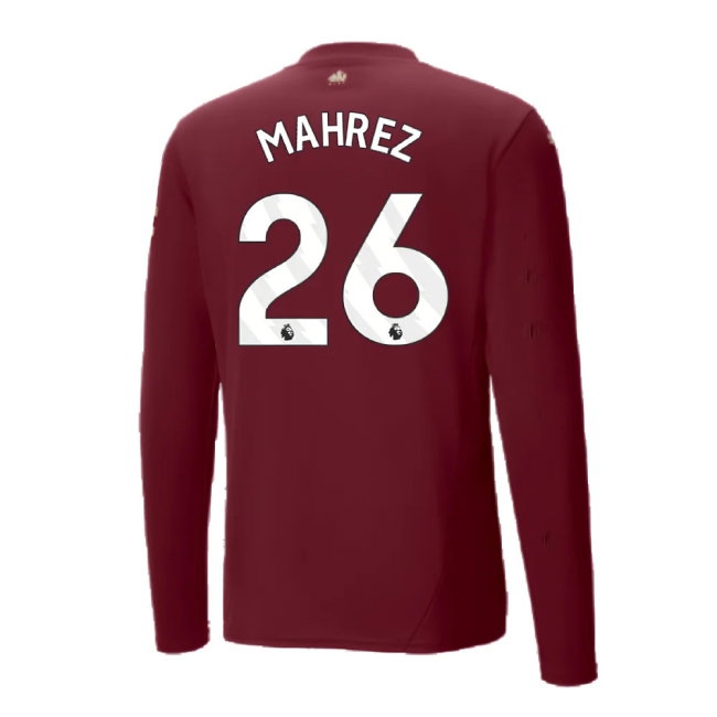 2024-2025 Man City Third Long Sleeve Shirt (Mahrez 26) — Buy Now