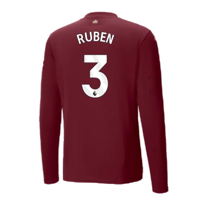 2024-2025 Man City Third Long Sleeve Shirt (Ruben 3) — Buy Online