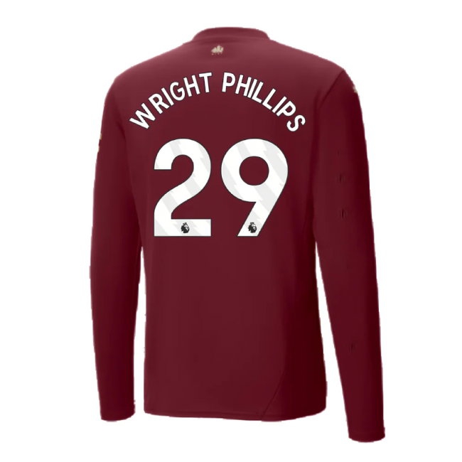 2024-2025 Man City Third Long Sleeve Shirt (Wright Phillips 29) — Buy Now