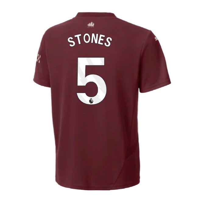 2024-2025 Man City Third Mini Kit (Stones 5) — Shop Online