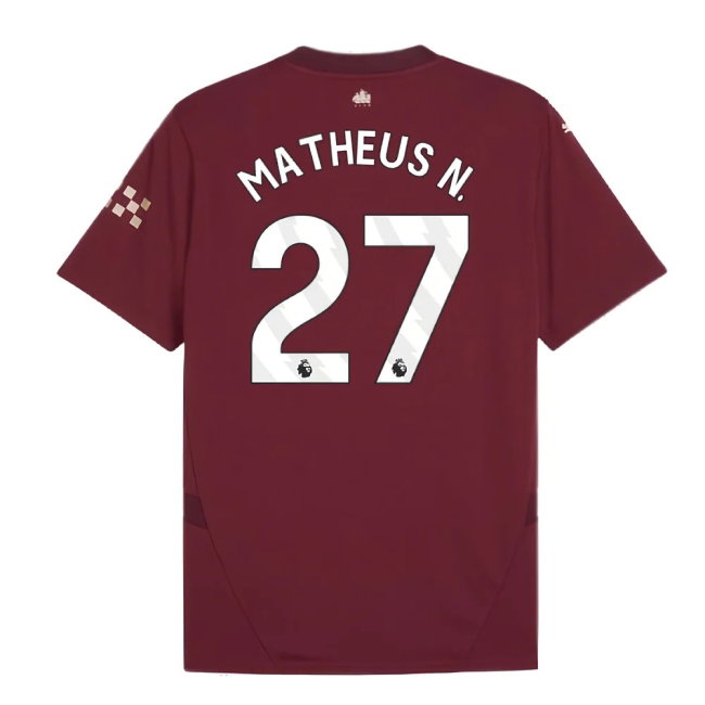 2024-2025 Man City Third Shirt (Matheus N. 27) — Buy Online