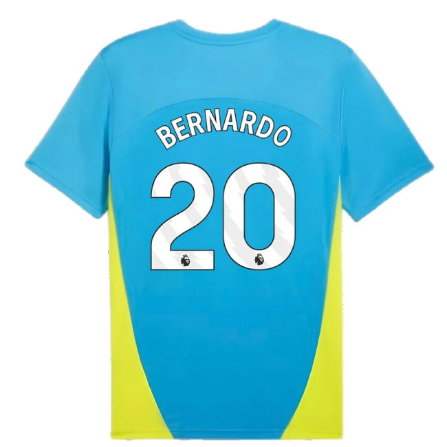 2024-2025 Man City Training Shirt (Magic Blue) (Bernardo 20) — Buy Online