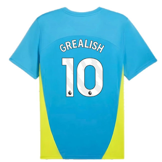 2024-2025 Man City Training Shirt (Magic Blue) (Grealish 10) — Buy Now