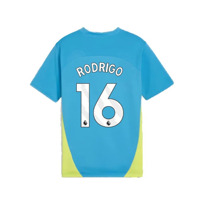 2024-2025 Man City Training Shirt (Magic Blue) - Kids (Rodrigo 16) — Shop Now