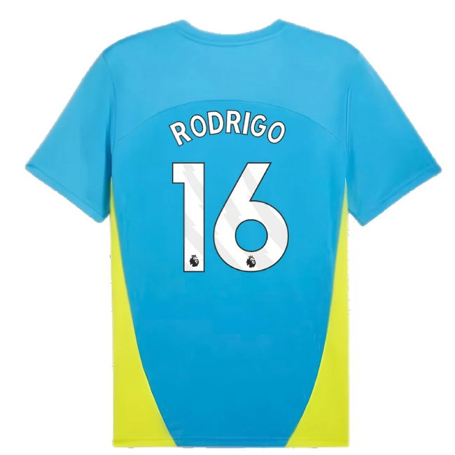2024-2025 Man City Training Shirt (Magic Blue) (Rodrigo 16) — Buy Now