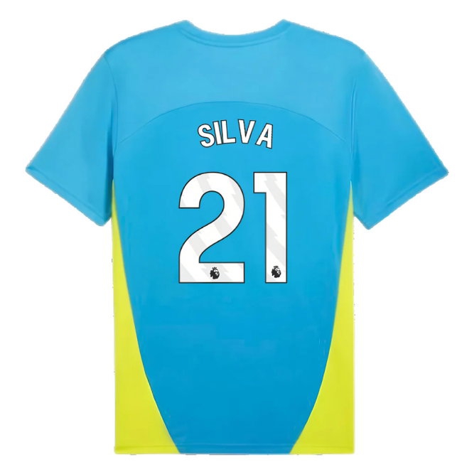 2024-2025 Man City Training Shirt (Magic Blue) (Silva 21) — Shop Online