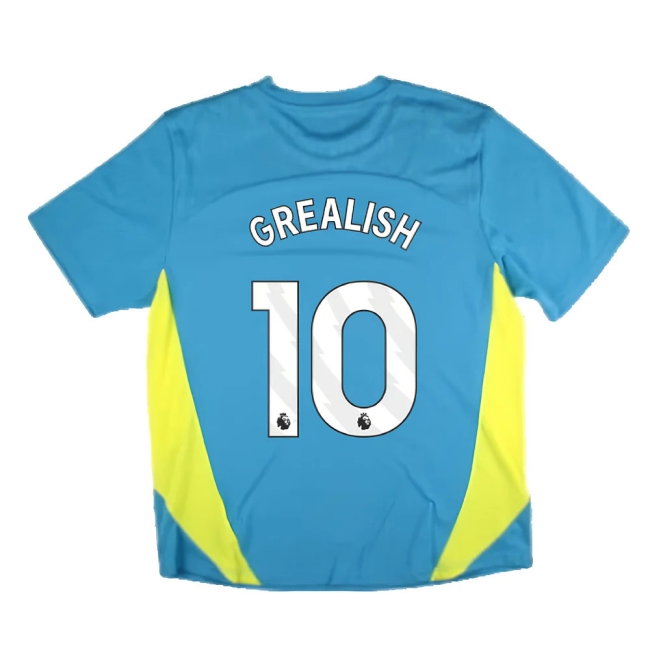 2024-2025 Man City Training Shirt Pro (Blue) (Grealish 10) — Shop Now