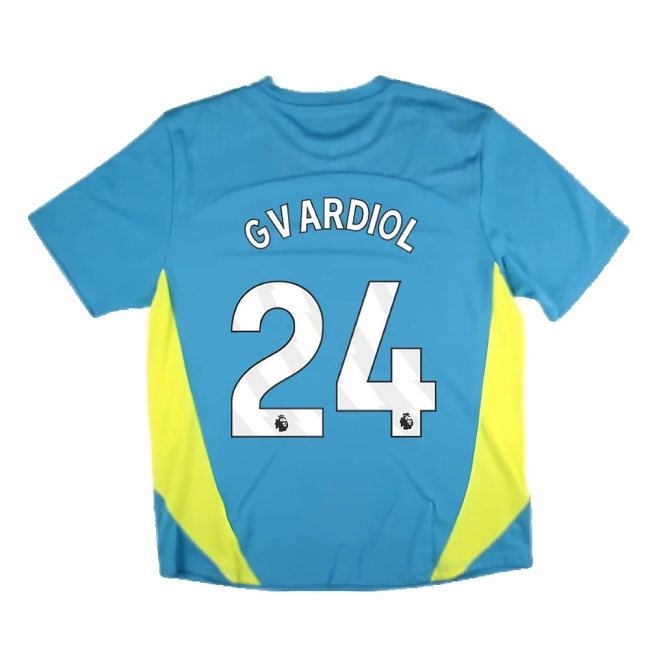 2024-2025 Man City Training Shirt Pro (Blue) (Gvardiol 24) — Shop Now