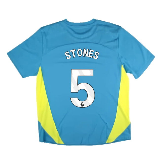 2024-2025 Man City Training Shirt Pro (Blue) (Stones 5) — Shop Online