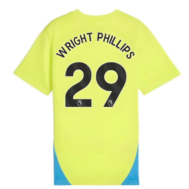 2024-2025 Man City Training Shirt (Yellow Glow) - Kids (Wright Phillips 29) — Buy Online